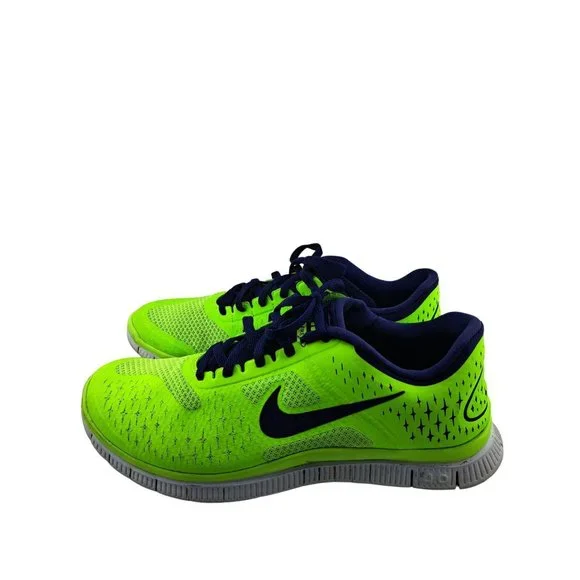 Nike Free 4.0 V2 Men's Size 9 Electric Green Reflect Silver Pure Platinum - Picture 6 of 12